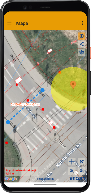geoGPS - mapa i działki