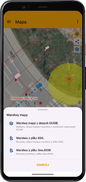 geoGPS - mapa i działki