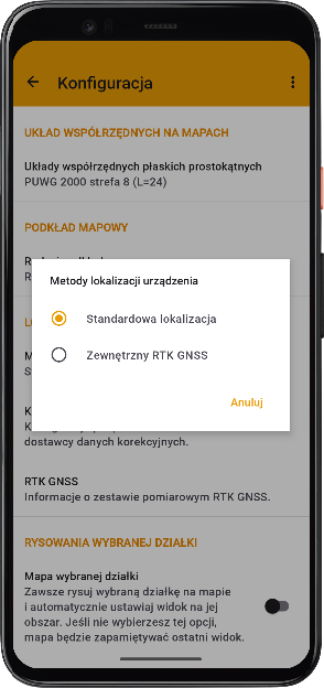geoGPS - mapa i działki